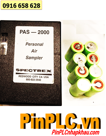 Pin máy môi trường SPECTREX PAS-200 Personal Air Sample (NiMh 9.6v 2000mAh)/Nhận ghép pin mới theo yêu cầu